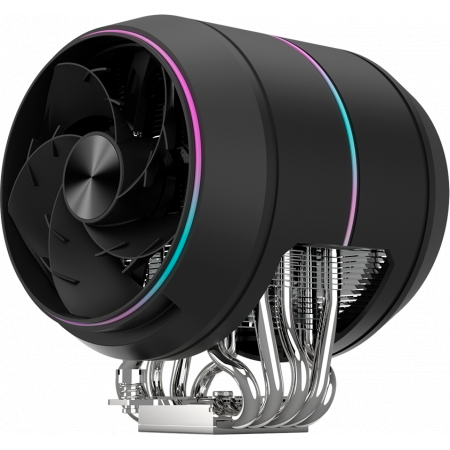Кулер для процессора ZALMAN ZET5 BLACK, 5 HEAT PIPES, 4-PIN PWM, 600-2000 RPM, 30.4 DBA MAX, HYDRO BEARING, FULL SOCKET SUPPORT, фото , изображение 5