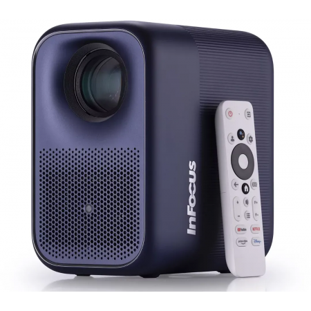 LED проектор InFocus [IN3058SL Apex Master] LCD, 500 lm, FullHD, (1.25:1), HDMI 2.1 (eARC), USB A, Bluetooth 5.0/BLE, wi-fi 2.4/5GHz, 2х3W, до 25 000ч., 2,07 кг, фото , изображение 4