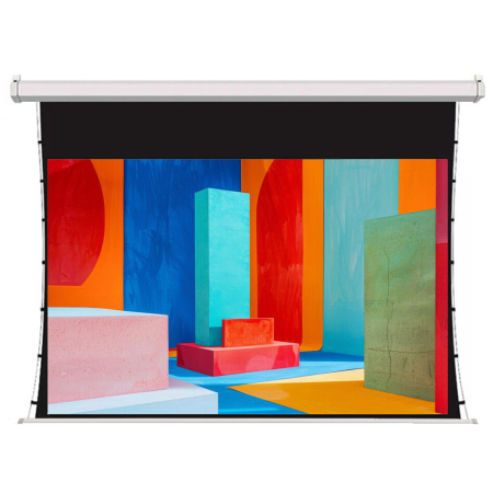 Экран для проектора S'OK SCPSMT-221x125FG-ED30 100 " 16:9 настенно-потолочный, моторизованный с боковым натяжением, белый, ED30 см, фото 