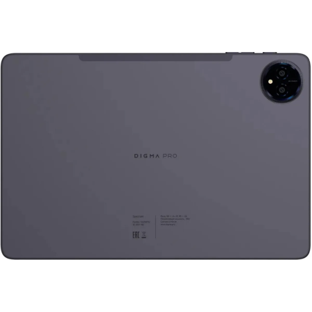 Планшет Digma Pro Spectrum T606 (1.6) 8C RAM6Gb ROM128Gb 10.1 IPS 800x1280 4G 2Sim Android 14 темно-серый 13Mpix 5Mpix BT WiFi microSD 512Gb 6000mAh, фото , изображение 3