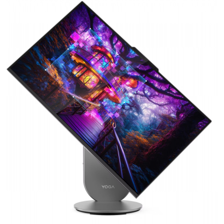Моноблок Lenovo Yoga AIO 27IAH10 27" QHD (2560x1440) IPS 400N 120Hz, Ultra 9 285H, 32GB LPDDR5x-7467, 1TB SSD M.2, NVIDIA RTX 4050 6GB, WiFi7, BT, Wireless KB&Mouse, Win 11 Home Rus, Luna Grey, 1Y, фото , изображение 5