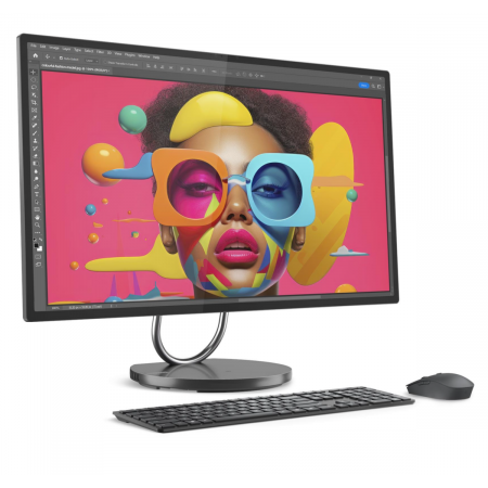Моноблок Lenovo Yoga AIO 32ILL10 31.5" UHD (3840x2160) IPS 495N, Ultra 7 258V, 32GB LPDDR5x-8533, 1TB SSD M.2, Intel Arc 140V, WiFi7, BT, 5.0MP+IR, Wireless Keyboard&Mouse, Win 11 Home Rus, Storm Grey, 1Y, фото , изображение 4