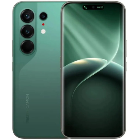 Смартфон Tecno Camon 50 Ultra 5G 256Gb 12Gb зеленый моноблок 3G 4G 2Sim 6.78" 1208x2644 Android 16 50Mpix 802.11 a/b/g/n/ac/ax NFC GPS GSM900/1800 GSM1900 Protect FM, фото 