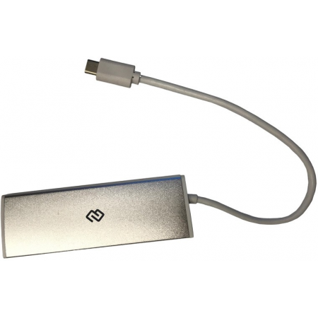 УЦ USB-концентратор Digma HUB-4U3.0-UC-S Серебристый, фото 