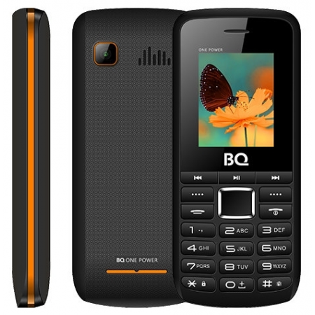 Телефон BQ 1846 One Power, черный/оранжевый, фото 
