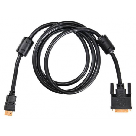Кабель HDMI-DVI-D Buro HDMI (m) - DVI-D (m) 1.8м черный, фото , изображение 2