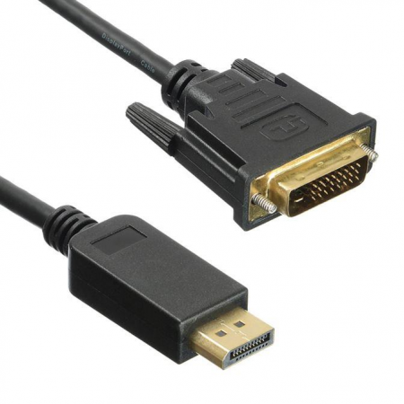 Кабель Buro DisplayPort (m) - DVI-D (m) 2м черный, фото , изображение 3