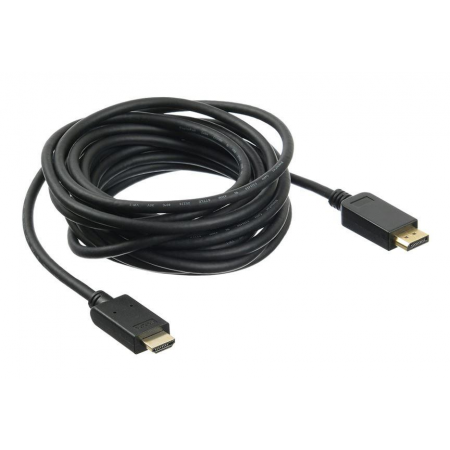 Кабель Buro DisplayPort (m) - HDMI (m) 5м черный, фото 