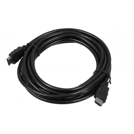 Кабель аудио-видео High Speed ver.1.4 HDMI (m)/HDMI (m) 5м. Позолоченные контакты черный, фото 