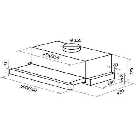 Вытяжка телескопическая Maunfeld VS Fast Glass 60 бежевый, фото , изображение 2