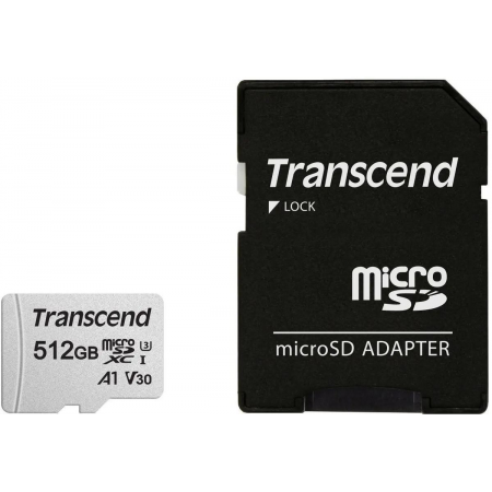 Карта памяти Transcend microSDXC 512 ГБ (TS512GUSD300S-A), фото 
