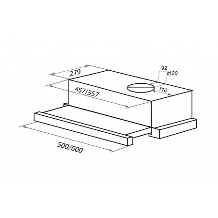 Вытяжка телескопическая Maunfeld VS Light 50 белый, фото , изображение 2