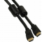 Кабель аудио-видео Ningbo HDMI-5M-MG HDMI (m)/HDMI (m) 5м. феррит.кольца Позолоченные контакты черный, фото , изображение 2