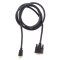 Кабель аудио-видео Buro HDMI (m)/DVI-D (Dual Link) (m) 1.8м. Позолоченные контакты черный (BHP RET HDMI_DVI18), фото , изображение 2