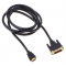 Кабель аудио-видео Buro HDMI (m)/DVI-D (Dual Link) (m) 1.8м. Позолоченные контакты черный (BHP RET HDMI_DVI18), фото 
