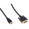 Кабель аудио-видео Buro HDMI (m)/DVI-D (Dual Link) (m) 1.8м. Позолоченные контакты черный (BHP RET HDMI_DVI18), фото , изображение 3