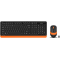 Клавиатура + мышь A4Tech Fstyler FG1010 Black/Orange, фото 