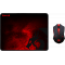 Мышь беспроводная + коврик Redragon M601WL-BA (78227) красный, чёрный, фото 