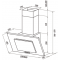 Наклонная вытяжка HOMSAIR Bell 60 черный, фото , изображение 2