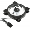 Вентилятор Aerocool Saturn 12F 120x120mm 4-pin (Molex)20dB 140gr LED Ret, фото , изображение 2