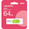 Флеш накопитель 64GB USB 3.2 Gen1 AUV320-64G-RWHGN White/Green, фото , изображение 3