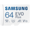 Флеш карта microSDXC 64GB Samsung MB-MC64SA EVO Plus + adapter, фото 