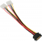 Кабель питания SATA Cablexpert CC-SATA-2MOLEX-20CM, Sata 15pin/2x Molex 4pin, 20см, пакет, фото 