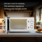 Микроволновая печь Hyundai HYM-M2051 белый, 20 л, 700 Вт, переключатели - поворотный механизм, фото , изображение 5