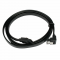 Кабель интерфейсный SATA Cablexpert CC-SATAM-DATA90-BL-100CM, Sata3 7pin/7pin, мет.защелка, угловой разъем, 100см, черный, пакет, фото 