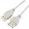 Кабель удлинит. USB 2.0 Gembird/Cablexpert CC-USB2-AMAF-6-N серый (1.8м, AM/AF, пакет) (CC-USB2-AMAF-6-N), фото 