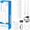 Точка доступа AX3000 High Power WiFi 6 Gigabit Outdoor Access Point, 2402Mbps at 5GHz + 574Mbps at 2.4GHz, 1 x Gigabit RJ45, 2 Detachable Antennas, 802.3at/802.3af PoE or 48V passive PoE, IP65 Waterproof, lightning protection, 48V passive PoE adapter incl, фото , изображение 3