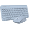 Клавиатура + мышь A4Tech Fstyler FG3200 Air клав:синий мышь:синий USB беспроводная slim Multimedia, фото , изображение 3