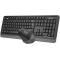 Клавиатура + мышь A4Tech Fstyler FGS1035Q клав:черный/серый мышь:черный/серый USB беспроводная Multimedia (FGS1035Q GREY), фото , изображение 3