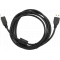 Кабель USB2.0 Cablexpert CCF-USB2-AMBM-1M, AM/BM, медь, двойн.экран, фер.кольцо, Pro, 1м, черный, пакет, фото , изображение 3