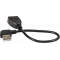Удлинитель USB 2.0 ExeGate EX-CC-USB2-AMAF-0.15L (Am/Af, угловой 90-градусный коннектор (горизонтальный левый), 0,15м), фото 