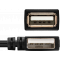 Удлинитель USB 2.0 ExeGate EX-CC-USB2-AMAF-0.15L (Am/Af, угловой 90-градусный коннектор (горизонтальный левый), 0,15м), фото , изображение 3