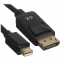 Кабель GoPower miniDisplayPort (m)-DisplayPort (m) 1м ver.1.4 черный Premium Zip-Lock c подвесом (1/, фото 