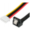 Кабель питания Sata Cablexpert CC-XH2.54-SATAL-40CM, XH2.54 4pin+ Sata угловой 7pin/Sata 7+15pin, 40см, пакет, фото , изображение 3