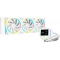 Система водяного охлаждения Deepcool LM360 WH ARGB Soc-AM5/AM4/1200/1700/1851 белый 4-pin 19-36dB Al LCD 250W 1729gr Ret (R-LM360-WHDMMC-1), фото 