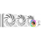 Система водяного охлаждения ID-Cooling FX360 LCD PE WHITE (Soc 1851/1700/1200/115X/AM5/AM4, 3x120mm fan, 2450rpm, 34.3 дБ, 350W, PWM 4-pin, Al+Cu) (FX360 LCD P, фото 