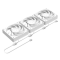 Система водяного охлаждения ID-Cooling FX360 LCD PE WHITE (Soc 1851/1700/1200/115X/AM5/AM4, 3x120mm fan, 2450rpm, 34.3 дБ, 350W, PWM 4-pin, Al+Cu) (FX360 LCD P, фото , изображение 7