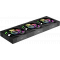 Система охлаждения Water Cooling System PCCooler DT360 ARGB Display BK (300W, 360mm, LED temp., Black, ARGB Fans: 3x120mm, 83.83CFM, 3000RPM Pump height 62mm, 15dBA, 2600RPM, Rad thickness 27mm S: 1851, 1700, 1200, 115X, AM5, AM4), фото , изображение 6