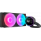 Система жидкостного охлаждения для ПК/ Water Cooling System NZXT Kraken Elite 280 RGB (250W, 280mm, LED temp., Black/ Fans: 2x140mm, 98.61CFM, 34.5dBA, 2000RPM/ Pump height 65mm, 2800RPM, Rad thickness 27mm/ S: 1851, 1700, 1200, 115X, AM5, AM4), фото 