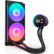 Система жидкостного охлаждения для ПК/ Water Cooling System NZXT Kraken Elite 280 RGB (250W, 280mm, LED temp., Black/ Fans: 2x140mm, 98.61CFM, 34.5dBA, 2000RPM/ Pump height 65mm, 2800RPM, Rad thickness 27mm/ S: 1851, 1700, 1200, 115X, AM5, AM4), фото , изображение 2