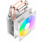 Кулер для процессора Ocypus Gamma A20 WH ARGB, 92mm FARGB FAN, Top FARGB Panel, 2 HEAT PIPES, 3-PIN, 1900 RPM, 21DBA, HYDRO BEARING, LGA115X/1200/1700/18XX, AM4/AM5, фото , изображение 5