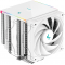 Кулер для процессора DEEPCOOL AK620 DIGITAL SE WH LGA20XX/1700/1200/115X/AM5/AM4 (9шт/кор, TDP 260W, PWM, DUAL Fan 120mm, 6 тепл. трубок, ARGB, белый) RET (R-AK620-WHADMN-GJD), фото 