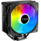 Кулер для процессора CPU Cooler PCCooler PALADIN EX300S (125W, 4-pin PWM, 157mm, Al/Cu, 3x6mm, FRGB, 1x120mm, 73.6CFM, 28.6dBA, 1800RPM, S: 1851/1700/1200/115X, AM5/AM4, black), фото 