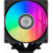 Кулер для процессора CPU Cooler PCCooler RT620 ARGB BK (250W, 4-pin PWM, 157mm, Al/Cu, 6x6mm, 2x120mm, 73.32CFM, 34.9dBA, 2200RPM, S: 1851/1700/1200/115X, AM5/AM4, black), фото , изображение 3