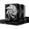Кулер для процессора CPU Cooler PCCooler RT620 ARGB BK (250W, 4-pin PWM, 157mm, Al/Cu, 6x6mm, 2x120mm, 73.32CFM, 34.9dBA, 2200RPM, S: 1851/1700/1200/115X, AM5/AM4, black), фото , изображение 8