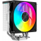 Кулер для процессора CPU Cooler SAMA A40L (240W, 4-pin PWM, 152mm, 4x6mm, ARGB, 1x120mm, 78CFM, 29dBA, 2200RPM, S: 1851/1700/1200/115X, AM5/AM4, silver), фото , изображение 2